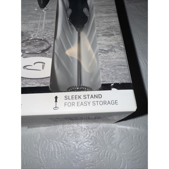 At Home Barista Kit Frother Dusting Stencils 12oz Frothing Pitcher & Stand - Picture 3 of 10